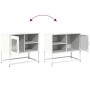 Mueble para TV de acero blanco 68x39x60,5 cm von , TV-Möbel - Ref: Foro24-853391, Preis: 69,51 €, Rabatt: %