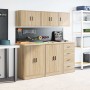Armario de pared para garaje madera de ingeniería roble sonoma by , Armarios industriales - Ref: Foro24-860629, Price: 36,25 ...