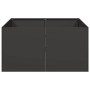 Jardinera de acero laminado en frío negro 80x80x40 cm von , Töpfe und Pflanzgefäße - Ref: Foro24-860738, Preis: 84,18 €, Raba...