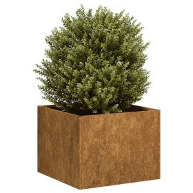 Jardinera oxidada acero corten 40x40x30 cm de , Maceteros y jardineras - Ref: Foro24-860800, Precio: 39,87 €, Descuento: %