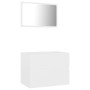 White plywood 2-piece bathroom furniture set by vidaXL, Bathroom furniture - Ref: Foro24-804872, Price: 57,78 €, Discount: %