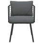 Sillones de jardín con cojines 2 uds ratán sintético negro de , Sillas de jardín - Ref: Foro24-3328656, Precio: 220,96 €