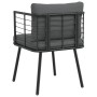 Sillones de jardín con cojines 2 uds ratán sintético negro by , Garden chairs - Ref: Foro24-3328656, Price: 221,70 €, Discoun...