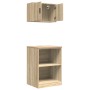Armarios 2 uds para garaje madera de ingeniería roble sonoma by , Armarios industriales - Ref: Foro24-3328280, Price: 100,45 ...