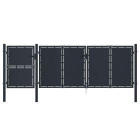 Puerta de jardín metal gris antracita 4x1,75 m von , Gartentore - Ref: Foro24-144549, Preis: 730,02 €, Rabatt: %