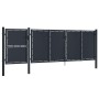 Puerta de jardín metal gris antracita 4x1,75 m de , Puertas de jardín - Ref: Foro24-144549, Precio: 730,02 €