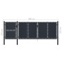 Puerta de jardín metal gris antracita 4x1,75 m von , Gartentore - Ref: Foro24-144549, Preis: 730,02 €, Rabatt: %