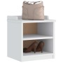 Banco de recibidor SANDNES madera maciza pino blanco 45x40x50cm von , Bänke für Hallen und Lager - Ref: Foro24-4010444, Preis...