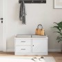 Banco de recibidor SANDNES madera maciza pino blanco 87x40x50cm von , Bänke für Hallen und Lager - Ref: Foro24-4010465, Preis...