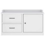 Banco de recibidor SANDNES madera maciza pino blanco 87x40x50cm von , Bänke für Hallen und Lager - Ref: Foro24-4010465, Preis...