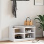 Banco de recibidor SANDNES madera maciza pino blanco 87x40x50cm von , Bänke für Hallen und Lager - Ref: Foro24-4010459, Preis...