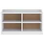 Banco de recibidor SANDNES madera maciza pino blanco 87x40x50cm von , Bänke für Hallen und Lager - Ref: Foro24-4010459, Preis...