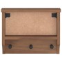 Perchero de pared SANDNES 45x12x35 cm madera maciza de pino von , Hut- und Garderobenständer - Ref: Foro24-4010452, Preis: 25...