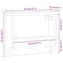 Perchero de pared SANDNES 45x12x35 cm madera maciza de pino von , Hut- und Garderobenständer - Ref: Foro24-4010452, Preis: 25...