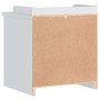 Banco de recibidor SANDNES madera maciza pino blanco 45x40x50cm von , Bänke für Hallen und Lager - Ref: Foro24-4010450, Preis...