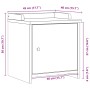 Banco de recibidor SANDNES madera maciza pino blanco 45x40x50cm von , Bänke für Hallen und Lager - Ref: Foro24-4010450, Preis...
