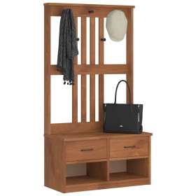 Perchero de entrada SANDENS madera maciza de pino 87x40x159,5cm von , Bänke für Hallen und Lager - Ref: Foro24-4010490, Preis...