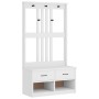 Perchero de entrada SANDENS madera pino blanco 87x40x159,5 cm von , Bänke für Hallen und Lager - Ref: Foro24-4010492, Preis: ...