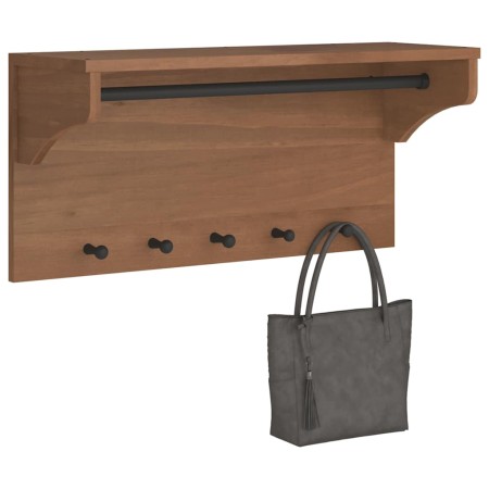 Perchero de pared SANDNES madera maciza de pino 87x30x42 cm von , Hut- und Garderobenständer - Ref: Foro24-4010473, Preis: 69...