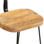 Taburetes de barra 2 uds madera maciza de mango 49x43x79 cm von , Küchenhocker - Ref: Foro24-4013523, Preis: 115,99 €, Rabatt: %