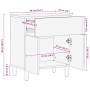 Mesita de noche madera maciza de mango 50x33x60 cm marrón by , Nightstands - Ref: Foro24-4017731, Price: 99,04 €, Discount: %