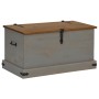 Baúl de almacenamiento HALDEN gris 91x48x47 cm madera maciza by , Storage trunks - Ref: Foro24-4018403, Price: 163,66 €, Disc...