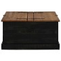 Baúl de almacenamiento HALDEN negro 91x91x47 cm madera maciza by , Storage trunks - Ref: Foro24-4018408, Price: 239,06 €, Dis...