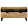 Mesa de centro madera maciza de mango marrón 80x54x40 cm by , Coffee table - Ref: Foro24-4017733, Price: 134,99 €, Discount: %