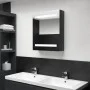 Glossy black LED mirror bathroom cabinet 50x14x60 cm by vidaXL, bathroom vanities - Ref: Foro24-326481, Price: 104,31 €, Disc...