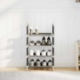 Zapatero 4 niveles negro 44x28x77 cm tejido no tejido by , Shoe racks and shoe organizers - Ref: Foro24-4100617, Price: 13,96...