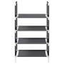 Zapatero 4 niveles negro 44x28x77 cm tejido no tejido by , Shoe racks and shoe organizers - Ref: Foro24-4100617, Price: 13,96...