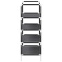 Zapatero 4 niveles negro 44x28x77 cm tejido no tejido by , Shoe racks and shoe organizers - Ref: Foro24-4100617, Price: 13,96...