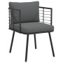 Silla de jardín con cojines ratán sintético negro von , Gartenstühle - Ref: Foro24-4108259, Preis: 115,24 €, Rabatt: %