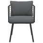 Silla de jardín con cojines ratán sintético negro von , Gartenstühle - Ref: Foro24-4108259, Preis: 115,24 €, Rabatt: %