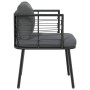 Silla de jardín con cojines ratán sintético negro von , Gartenstühle - Ref: Foro24-4108259, Preis: 115,24 €, Rabatt: %