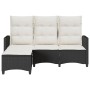 Sofá de jardín reclinable con cojines en forma de L ratán negro by , Outdoor sofas - Ref: Foro24-4108238, Price: 285,25 €, Di...