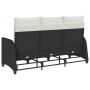 Sofá de jardín reclinable con cojines en forma de L ratán negro by , Outdoor sofas - Ref: Foro24-4108238, Price: 285,25 €, Di...