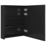 Glänzend schwarzer LED-Spiegel-Badezimmerschrank 50x14x60 cm von vidaXL, Badezimmerwaschtische - Ref: Foro24-326481, Preis: 1...