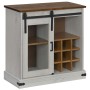 Aparador HALDEN con puerta corredera blanco 80x40x80 cm de , Aparadores - Ref: Foro24-4018422, Precio: 217,92 €