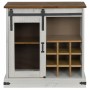 Aparador HALDEN con puerta corredera blanco 80x40x80 cm de , Aparadores - Ref: Foro24-4018422, Precio: 217,92 €