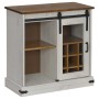 Aparador HALDEN con puerta corredera blanco 80x40x80 cm de , Aparadores - Ref: Foro24-4018422, Precio: 217,92 €