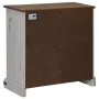 Aparador HALDEN con puerta corredera blanco 80x40x80 cm de , Aparadores - Ref: Foro24-4018422, Precio: 217,92 €