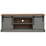 Mueble de TV HALDEN 2 puerta correderas gris 150x40x60 cm von , TV-Möbel - Ref: Foro24-4018415, Preis: 257,86 €, Rabatt: %