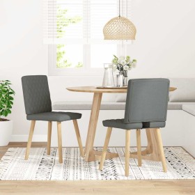 Sillas de comedor 2 unidades tela gris oscuro von , Essstühle - Ref: Foro24-4101122, Preis: 105,19 €, Rabatt: %