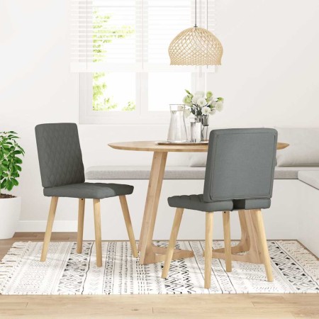Sillas de comedor 2 unidades tela gris oscuro von , Essstühle - Ref: Foro24-4101122, Preis: 105,19 €, Rabatt: %
