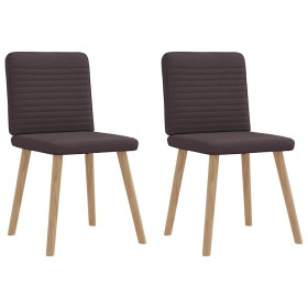 Sillas de comedor 2 unidades tela marrón oscuro von , Essstühle - Ref: Foro24-4101148, Preis: 103,24 €, Rabatt: %