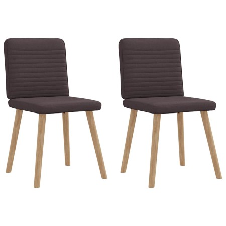 Sillas de comedor 2 unidades tela marrón oscuro von , Essstühle - Ref: Foro24-4101148, Preis: 103,24 €, Rabatt: %