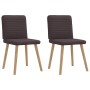 Sillas de comedor 2 unidades tela marrón oscuro von , Essstühle - Ref: Foro24-4101148, Preis: 103,24 €, Rabatt: %