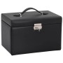 Joyero de 3 niveles con espejo y cerradura negro 26x18x17,5 cm von , Schmuckständer - Ref: Foro24-4103559, Preis: 45,82 €, Ra...