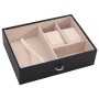 Joyero de 3 niveles con espejo y cerradura negro 26x18x17,5 cm von , Schmuckständer - Ref: Foro24-4103559, Preis: 45,82 €, Ra...